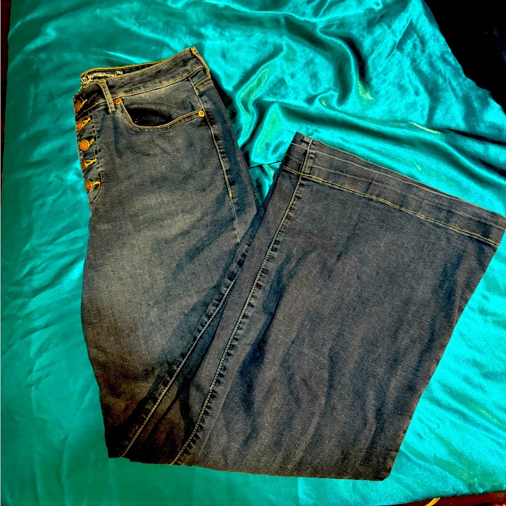 Super High-Waisted Wide Leg Maurices Jeans
